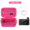 Picture of Canboc Carrying Case for Sony RX100 VII/ RX100 VI/ RX100 V/ RX100 IV/ RX100 III Compact Digital Camera, Point and Shoot Vlogging Camera Bag, Zipper Mesh Pocket fits USB Cable, Batteries, Rosered