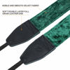 Picture of Padwa Lifestyle Velvet Camera Strap - 2" Wide Full Grain Cowhide Head Soft Velvet Straps for Photographers,Complimentary 2 Pcs Quick Release for All DSLR,SLR,Mirrorless Cameras,Binoculars - Green