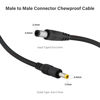 Picture of Chewproof Power Cable for Solar Panel Connector, 5.5x2.1 to 4.0x1.7 Male DC Plug, Compatible with Spypoint, Stealth Cam, Moultrie & Muddy Trail Cameras, 79in/2m Length, 2 Pack