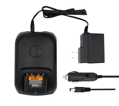 Picture of Car Charger for Motorola XPR3300e XPR3500e XPR3550 XPR7550 XPR7350 PMNN4066A PMNN4077 PMNN4491 PMNN4493 Battery WPLN4232 with 12V Car Charger Power Supply