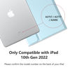 Picture of MMK Keyboard Case for iPad 10th Generation 10.9" 2022, for iPad Keyboard 10th Generation Case for (A2757/A2777/A2696/A3162), for iPad Case with Detachable Bluetooth Keyboard & Pencil Holder-Sky Blue