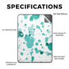 Picture of Tablet Skin Compatible with Amazon Kindle Paperwhite 12th (2024) - Teal Splatter - Premium 3M Vinyl Protective Wrap Decal Cover - Easy to Apply | Crafted in The USA by MightySkins