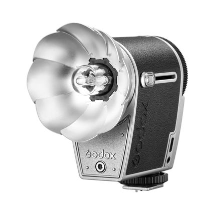 Picture of Godox Lux Cadet Retro Camera Flash, Built-in Battery GN10 with 7 Levels Flash Power, 6200K±300K with S1/S2 Optical Control, On Camera Flash for Canon, for Nikon, for Sony, for Fuji, for Olympus Camera