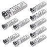 Picture of 10Pack 10G SFP+ LC Module, 10GBase-SR Multi-Mode Ethernet Transceiver, 850nm MMF up to 400m - Compatible with Cisco, Meraki, Ubiquiti, Mikrotik, Netgear, HPE, TP-Link, Aruba and More