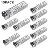 Picture of 10Pack 10G SFP+ LC Module, 10GBase-SR Multi-Mode Ethernet Transceiver, 850nm MMF up to 400m - Compatible with Cisco, Meraki, Ubiquiti, Mikrotik, Netgear, HPE, TP-Link, Aruba and More