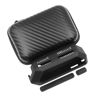 Picture of HCJYC 5 in 1 Protective Accessories Soft Silicone Case & EVA Carrying Case & 3 Pack of Screen Protector & SD Card Dust Plug & GPIO Dust Plug for Flipper Zero - Black Set