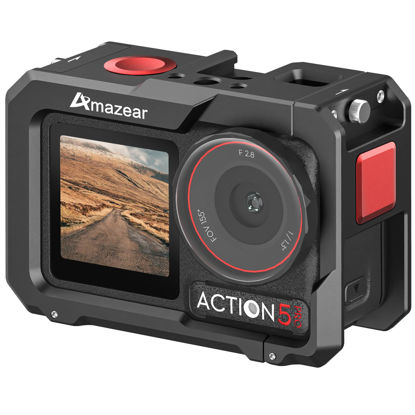 Picture of AMAZEAR Metal Cage for DJI Osmo Action 5 Pro,DJI Action5 Pro Premium Accessories Multifunction Protective Frame Case Aluminum Housing Camera Expansion Protector