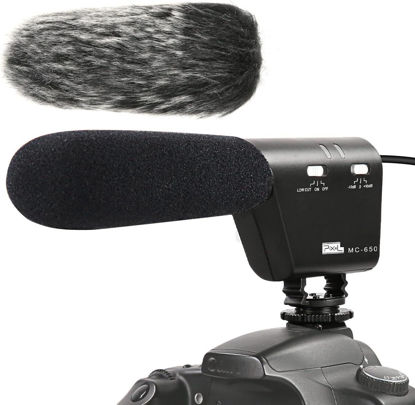 Picture of PIXEL Camera Microphone Camcorders Shotgun Micro pro Professional Super Cardioid Video Microphone Perfect MC-650 for Sony/Canon EOS/Nikon DSLR