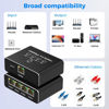 Picture of Gigabit Ethernet Splitter 1 to 4 - Network Splitter with USB Power Cable, RJ45 Internet Splitter Adapter 1000Mbps High Speed for Cat 5/5e/6/7/8 Cable [4 Devices Networked Simultaneously]