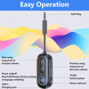 Picture of SYENGKKY Bluetooth 5.4 Transmitter Receiver - 2-in-1 Bluetooth Wireless Audio Transmitter for Headphones or BT Devices - 3.5mm Audio Jack Adapter for TV, Airplane, Car, PC, Gym Equipment, Switch
