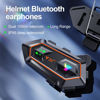 Picture of BTQILEYOO Motorcycle Helmet Bluetooth Headset, Flash Color RGB Lighting Effect, Bluetooth 5.3 Headphone, Smart Noise Reduction, HiFi Level Sound Quality, IPX6, Compatible with All Helmets (Y20-2X)