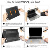 Picture of MOSISO Compatible with MacBook Air 13 inch Case 2025 2024 2023 2022 M3 A3113 M2 A2681, Plastic Hard Shell&Keyboard Cover&Screen Film&Type C Adapter for MacBook Air 13.6 inch Case, Chartreuse