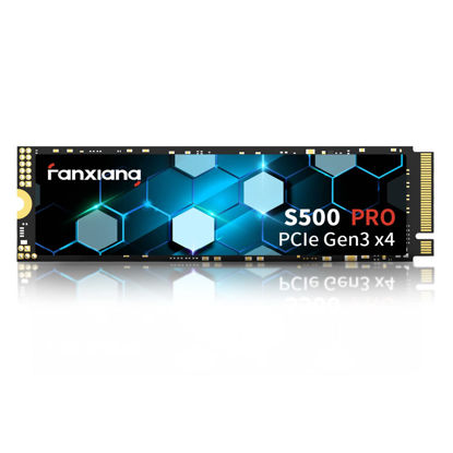 Picture of fanxiang S500 Pro 256GB NVMe SSD M.2 PCIe Gen3x4 2280 Internal Solid State Drive, SLC Cache 3D NAND TLC, Up to 3500MB/s, Compatible with Laptop and PC Desktops(Black)