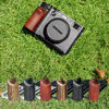 Picture of WEPOTO X100VI / X100V Handgrip L-Shape Grip with Quick Release Plate for Arca,Wood Side Handle,Compatible with FUJIFILM X100VI / X101V Cameras (Black Base/Red Sandalwood)