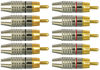 Picture of CESS RCA Plug Solder Gold Audio Video Connectors (10 Pack)