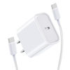 Picture of UUOLOV 6.6 Ft USB C Fast Charger Cable Fit for iPad 10th Generation 10.9" (2022) A2696 A2757 A2777 Tablet 20W Type C Charging Block Adapter with C to C Woven Power Cord (White)