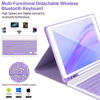 Picture of AHYWTAN Keyboard Case for iPad 9/8/7th Gen 10.2’’,Case with Keyboard ipad 10.2 inch,Keyboard for iPad 9th Gen,Bluetooth Keyboard for iPad 10.2,iPad Keyboard Case 9th Gen with Pencil Holder (Purple)