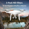 Picture of LENSKINS 3 Pack ND4/ND8/ND16 Camera Lens Filter for DJI Phantom 4 Pro/Pro+/Advance, AGC Optics, Weather-Sealed, Multi-Resistant Coated Neutral Density Filter