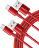 Picture of Anker USB to USB C Cable [2 Pack, 6FT], USB A to USB C Charger Cord for Samsung Galaxy S10 S10+, LG V30, Beats Fit Pro and More (USB 2.0, Red)