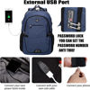 Picture of SHRRADOO Anti Theft Laptop Backpack Travel Backpacks with usb Charging Port for Women Men College Backpack Computer Bag Fits 16.3 Inch Laptop,Royal Blue