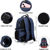 Picture of SHRRADOO Anti Theft Laptop Backpack Travel Backpacks with usb Charging Port for Women Men College Backpack Computer Bag Fits 16.3 Inch Laptop,Royal Blue