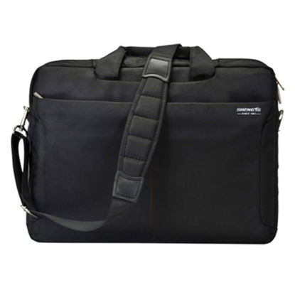 Picture of 18 Inch Laptop Bag Briefcase Case fits up to 18.4 Inches Notebook Computer Waterproof Shockproof for Men Black