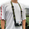 Picture of AOLLCCAE Camera Strap, Quick Adjustable Shoulder Sling Camera Neck Shoulder Strap for Leica Fuji Pentax Canon Micro Single and DSLR Camera Green