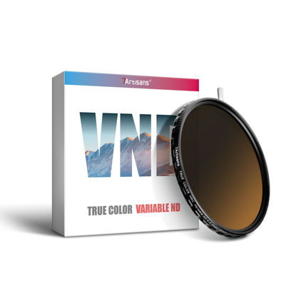 Picture of 7artisans True Color VND Adjustable Neutral Density Filter 2-5 Levels/6-9 Levels Adjustable VND67mm/72mm/77mm/82mm Neutral Density Polarized Filter for Camera Lens Movie Video Filter Portrait