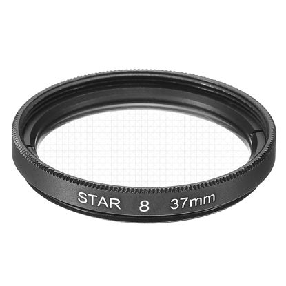 Picture of MECCANIXITY 37mm Star Lens Filter, Starburst Lens Filter 8 Points Star Camera Lens Filter for Night Scenery Glassworks