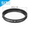 Picture of MECCANIXITY 37mm Star Lens Filter, Starburst Lens Filter 8 Points Star Camera Lens Filter for Night Scenery Glassworks