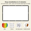 Picture of Projector Screen 250 inch, XINLEMY Large 4K HD 16:9 Foldable Portable Projection Cinema Screen Washable Double-sided Video Projector Screen Suitable for Backyard Partying