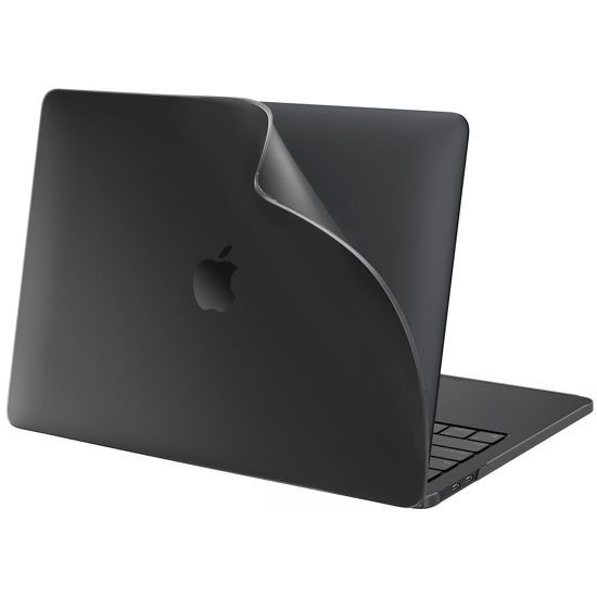 Picture of BlueSwan Soft Case Compatible with MacBook Pro 13 inch M2 M1 2024-2017 Release A2338 A2289 A2251 A2159 A1989 A1706 A1708,Shatterproof PP and Matte Anti-Fingerprint Protective Case, Matte Black