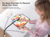 Picture of elitehood 80” Tall Phone Stand Tripod, Floor Phone Recording Stand, Heavy Duty Adjustable iPhone Tripod Stand Compatible with iPhone 15 14 13 12