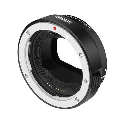 Picture of GEORDGY EF/EF-S Lens Mount Adapter Compatible with Canon EF/EF-S Lens, Auto-Focus Lens Converters Ring, for Sony E Mount Mirrorless Cameras Series A9 A7R5 A7R4 A7R3 A7R2 A7R3A A7R4A A7M3 A7M2 A7R A7S2