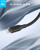 Picture of Anker Flow Cable, USB A to Lightning Cable, Durable Charging Cord for iPhone 14/13/12/ iPad Air/Mini/Pro Cable, iPod Nano, AirPods, and More (Cord Organizer Included) (3FT, USB 2.0)