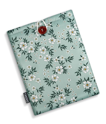 Picture of TiMOVO Sleeve Case for 7" Kindle Paperwhite and Kindle Colorsoft Signature Edition (2024 Released), Protective Pouch Bag Case Cover for 6-7 Inch Kindle E-Reader Green&Flower