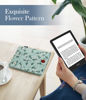 Picture of TiMOVO Sleeve Case for 7" Kindle Paperwhite and Kindle Colorsoft Signature Edition (2024 Released), Protective Pouch Bag Case Cover for 6-7 Inch Kindle E-Reader Green&Flower