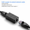 Picture of Dingsun RJ45 Coupler, Ethernet Extender, in-Line Coupler Female to Female Ethernet Coupler for Cat7/ Cat6/ Cat5/ Cat5e Ethernet Cable Extender Adapter (20Pack, Black)