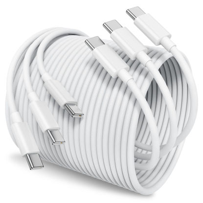 Picture of Susnwere USB C to USB C Cable 6Ft for Apple iPhone 16 15 Charger Cord [3-Pack ],60W 3.1A C to C Cables Fast Charging for iPhone 16/15 Pro/Plus/ProMax,MacBook Air, Mac Book Pro 2024 Samsung S24/23