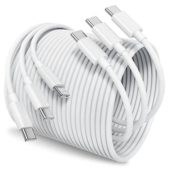 Picture of Susnwere USB C to USB C Cable 6Ft for Apple iPhone 16 15 Charger Cord [3-Pack ],60W 3.1A C to C Cables Fast Charging for iPhone 16/15 Pro/Plus/ProMax,MacBook Air, Mac Book Pro 2024 Samsung S24/23