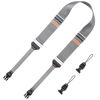 Picture of K&F Concept 45mm Camera Neck Strap for Photographers Camera Strap Quick Release Clip Adjustable Sling Strap Compatible for Nikon Canon Sony Olympus DSLR Camera Silver