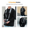 Picture of K&F Concept 45mm Camera Neck Strap for Photographers Camera Strap Quick Release Clip Adjustable Sling Strap Compatible for Nikon Canon Sony Olympus DSLR Camera Silver
