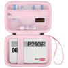 Picture of Canboc Carrying Case for KODAK Mini 2 Retro 4PASS Portable Photo Printer/KODAK Mini Shot 2 Retro 4PASS 2-in-1 Instant Digital Camera, Mesh Bag fits Photo Paper and Cable, Pink