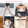 Picture of Canboc Carrying Case for KODAK Mini 2 Retro 4PASS Portable Photo Printer/KODAK Mini Shot 2 Retro 4PASS 2-in-1 Instant Digital Camera, Mesh Bag fits Photo Paper and Cable, White