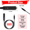 Picture of ecocstm 12V Car Charger Adapter, Cigarette Lighter Power Cord, Car Charger Power Cord for Snailax Gideon Relaxzen Belmint Back Massage Seat Cushion Shiatsu Neck and Back Massager Car Accessories