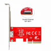 Picture of CY Card PCI-E 3.0 Express 4.0 x4 to Oculink External SFF-8612 SFF-8611 Host Adapter for PCIe SSD with Bracket