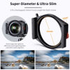 Picture of K&F Concept X PRO Square Filter Holder System Kit (Filter Holder + 95mm Circular Polarizer + Square ND1000 Filter + 4 Filter Adapter Rings) for Camera Lens