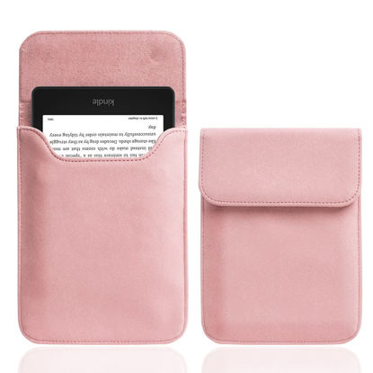 Picture of WALNEW Sleeve Case for 7" Kindle Paperwhite and Kindle Colorsoft Signature Edition (2024 Released), Protective Pouch Bag Case Cover for 6.8-inch All-New Kindle Paperwhite 11th Generation 2021(Pink)