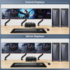 Picture of KVM Switch for 3 Monitors 2 Computers, USB 3.0 8K@60Hz 4K@120Hz Three Monitor 2 DP + 1 HDMI for 2 PC Share 3 Monitor and USB Keyboard Mouse Printer, 4 DP Cables / 2 HDMI Cables / 2 USB Cables Included