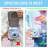 Picture of WOGOZAN Protective Case for Fujifilm Instax Mini 12 Instant Camera - With Light-sensitive Holes, Lower Right Lens Fit, Specially Designed for Mini 12 Camera (Pastel Blue)